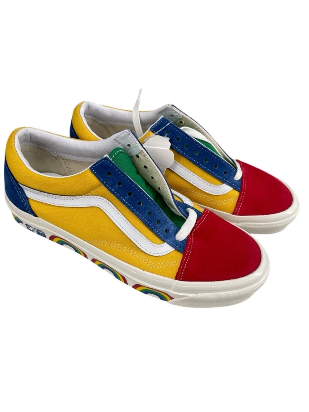 Vans Old Skool 36 DX Rainbow Sneakers – Multi-Color, Men’s 7.5 / Women’s 9